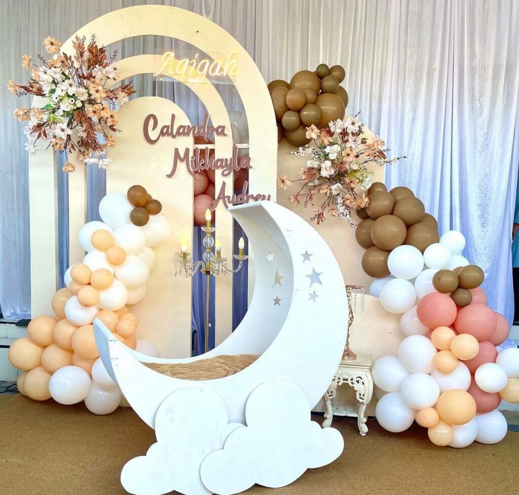 garland balloons lombok